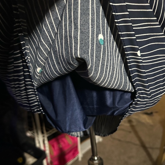 A Collection Navy and white striped mini Dress size medium - Picture 7 of 8